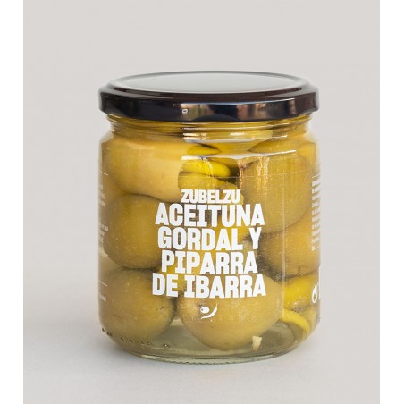 Gordal Olive and Ibarra Peppers by Zubelzu 330g
