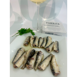 Small Sardines in Olive Oil 120g tin by Yurrita