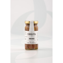 Anchovy Fillets in Olive Oil 100g jar by Yurrita