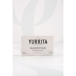Small Sardines in Olive Oil 120g tin by Yurrita