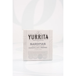 Smoked Small Sardines in Olive Oil 115g tin by Yurrita